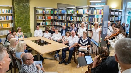 Bibliotekoje viešėjo svečiai iš Austrijos