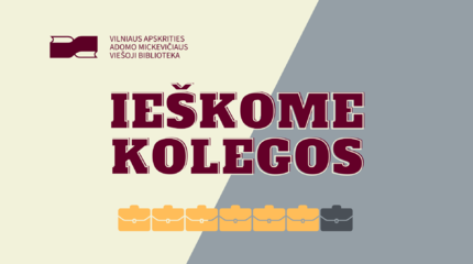 Skelbiamas konkursas į Regiono bibliotekų metodikos ir vadybos centro vadovo pareigas