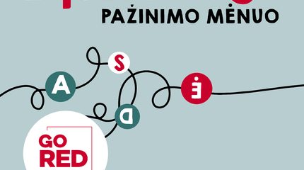 Spalis – disleksijos pažinimo mėnuo.