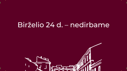 Birželio 24-ąją biblioteka nedirbs