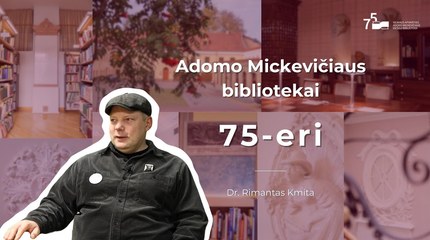 Rimantas Kmita apie biblioteką: „Skaitantis žmogus turi kitų malonumų“