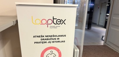 Bibliotekoje veikia tekstilės surinkimo stotelė