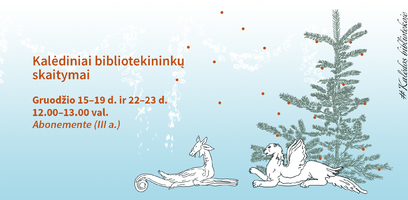 NAUJIENA! Kalėdiniai bibliotekininkų skaitymai