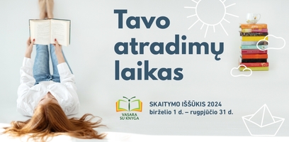 Su knyga – į atradimų kupiną vasaros nuotykį: prasideda skaitymo iššūkis „Vasara su knyga“